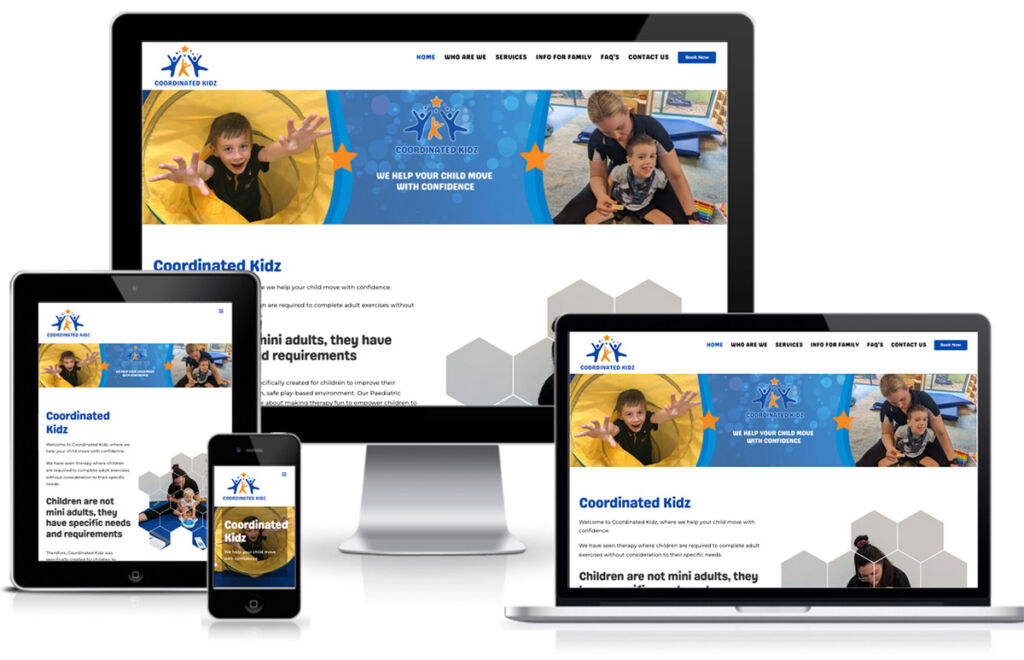 Scorched Media Website Design Portfolio - Coordinated Kidz