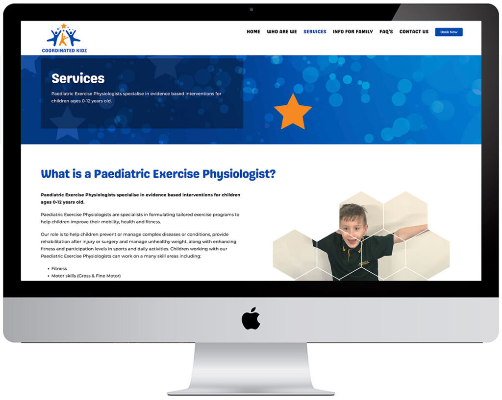 Scorched Media Website Design Portfolio - Coordinated Kids