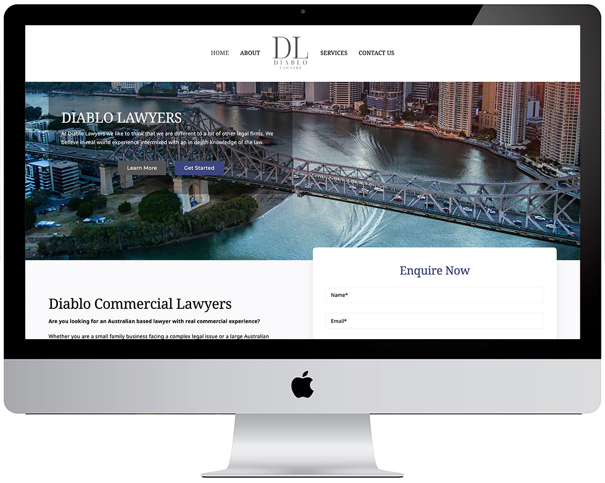 Scorched Media Website Design Portfolio - Diablo Lawyers