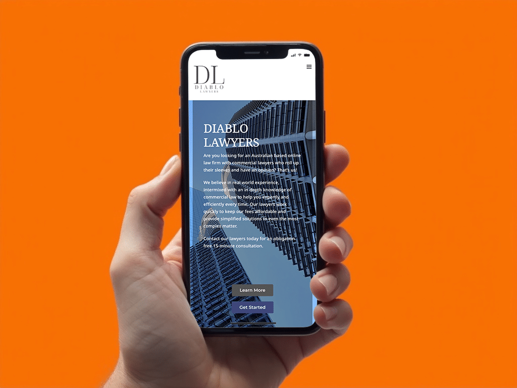 Diablo Lawyers Mobile responsive website design