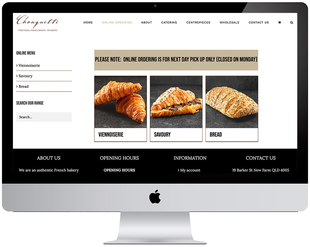store Choquette website design - eCommerce Website Package