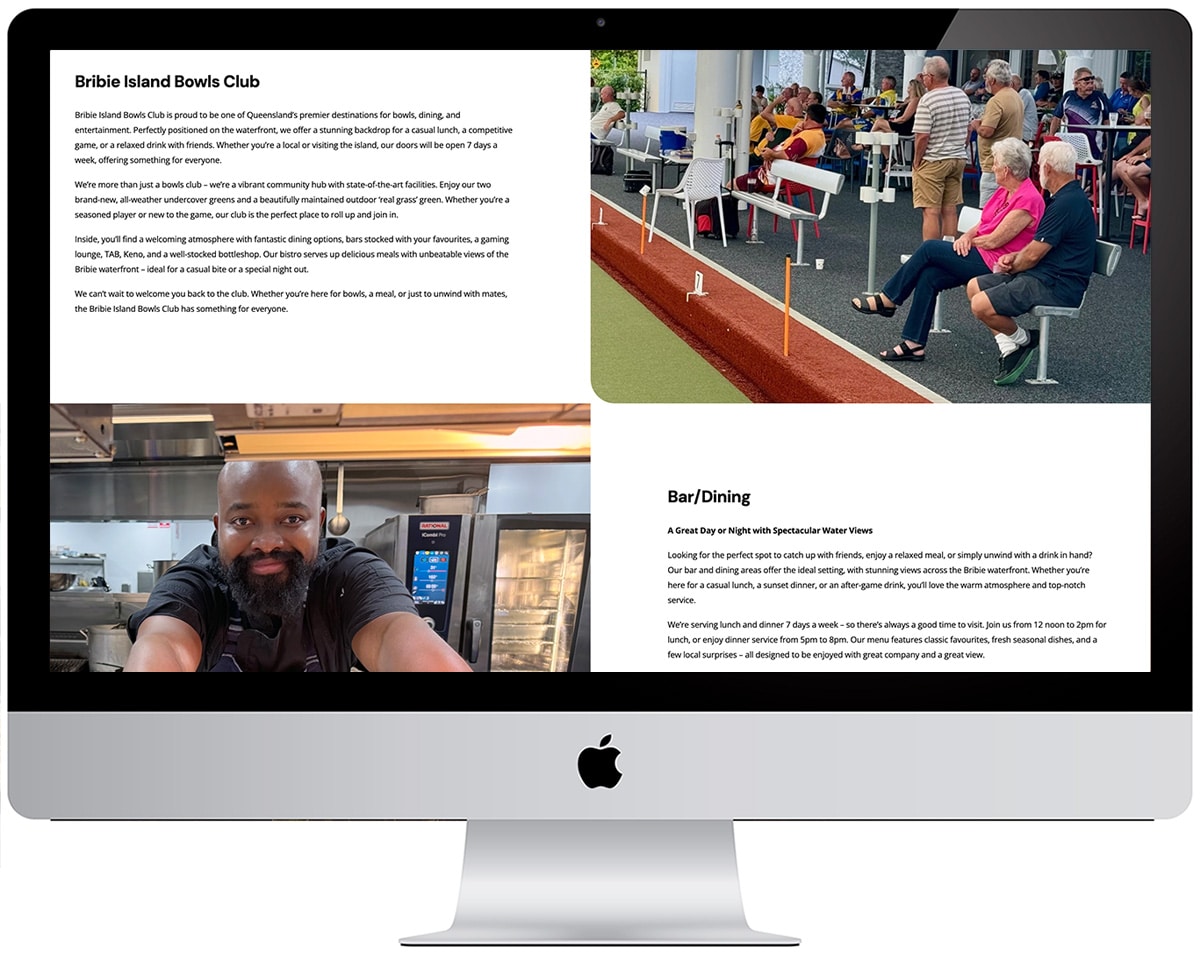 BIBC2 - brisbane north website design portfolio item