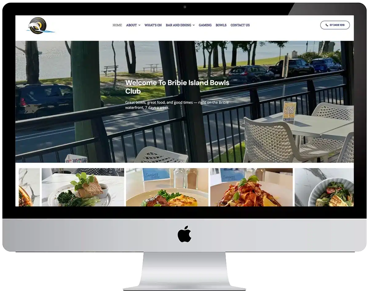 bbic Bribie Island Bowls Club Web Site Design