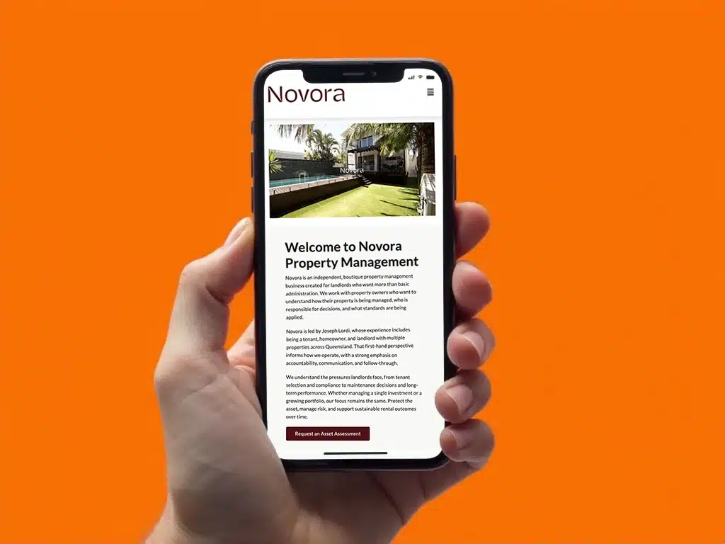 novora-mobile Novora Property Management responsive website design