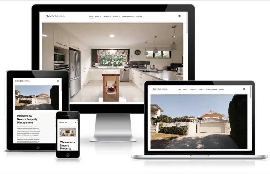 novora-responsive Novora Property Management website design