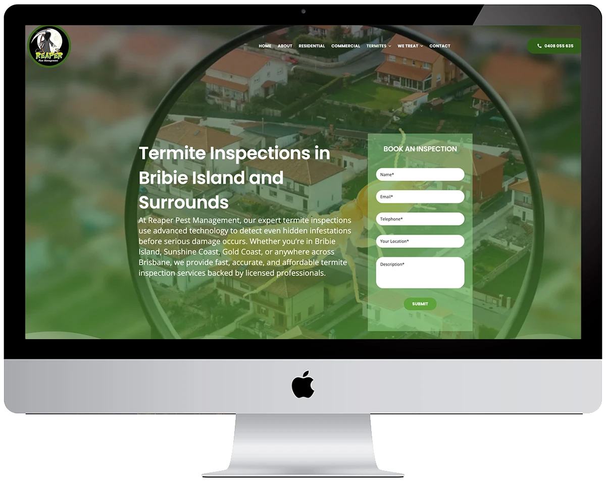 reaper Reaper Pest Management Website Design