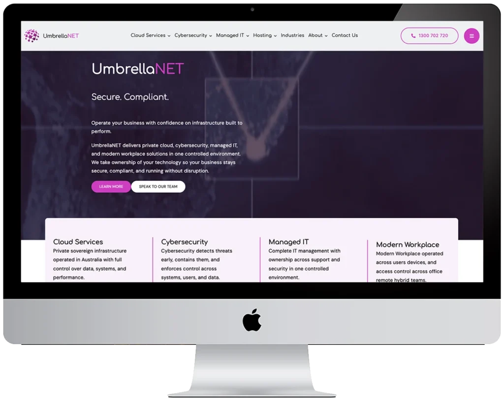 umbrella1 UmbrellaNET Website Design