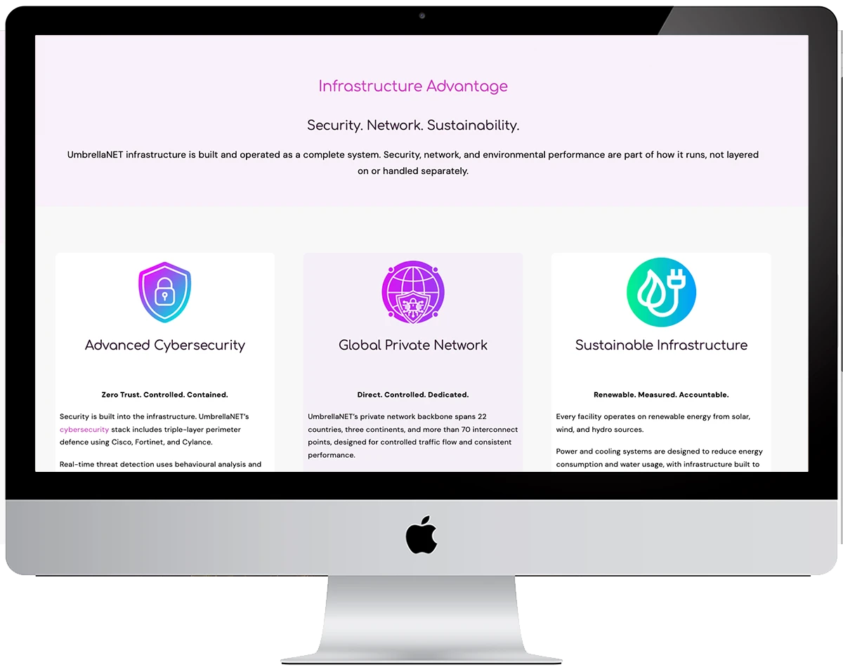 UmbrellaNET 11 UmbrellaNET website design