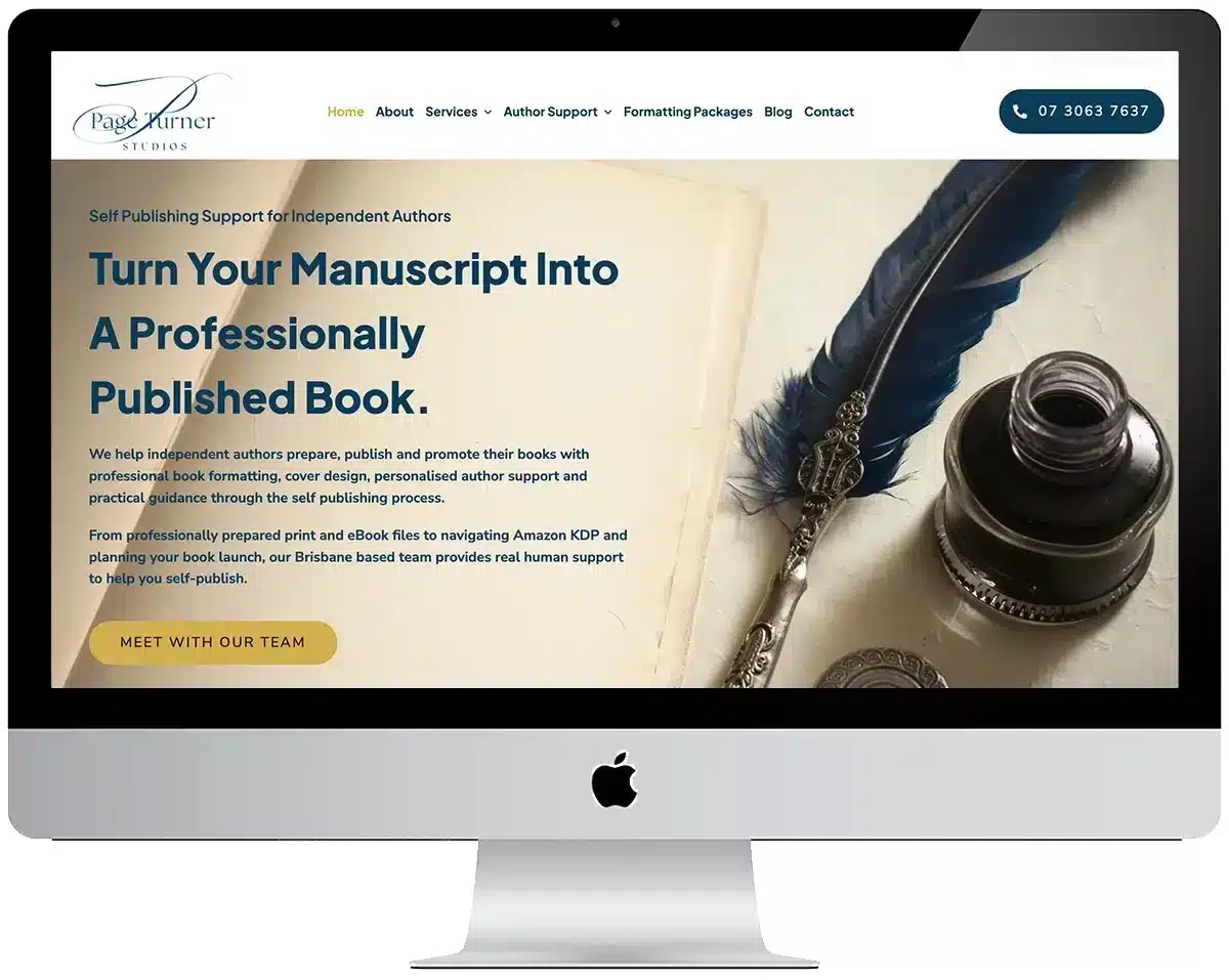 Page-Turner-Studios-website-design-Brisbane-custom-wordpress-website-design-package Page Turner Studios website design by Scorched Media, Brisbane custom WordPress website design package